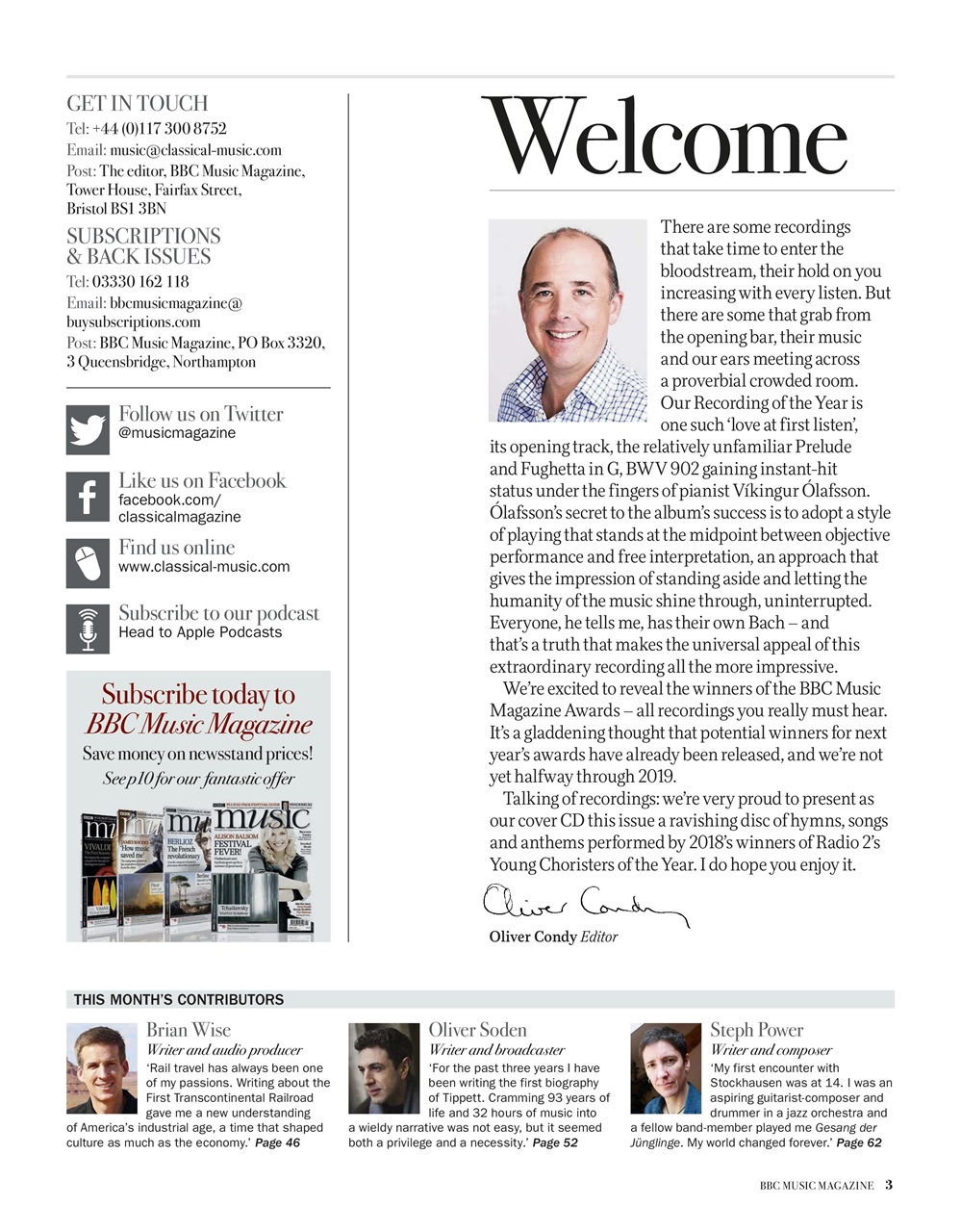 BBC Music Magazine Preview Pages