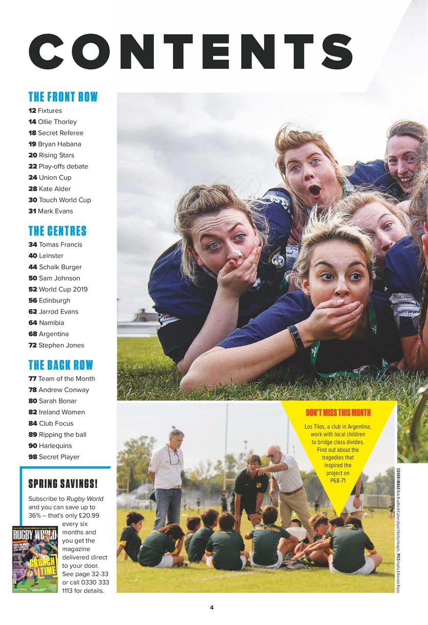 Rugby World Preview Pages