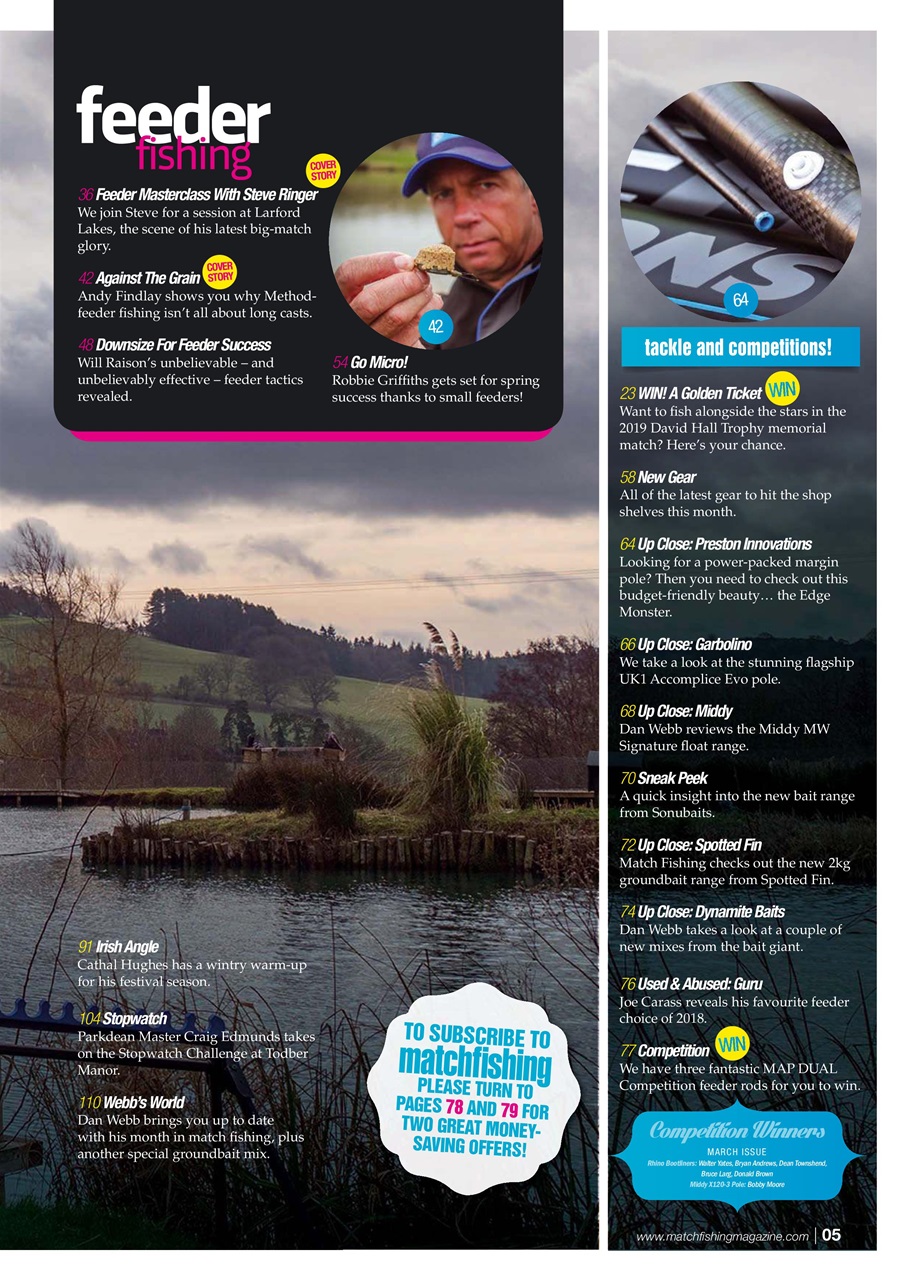 Match Fishing Preview Pages