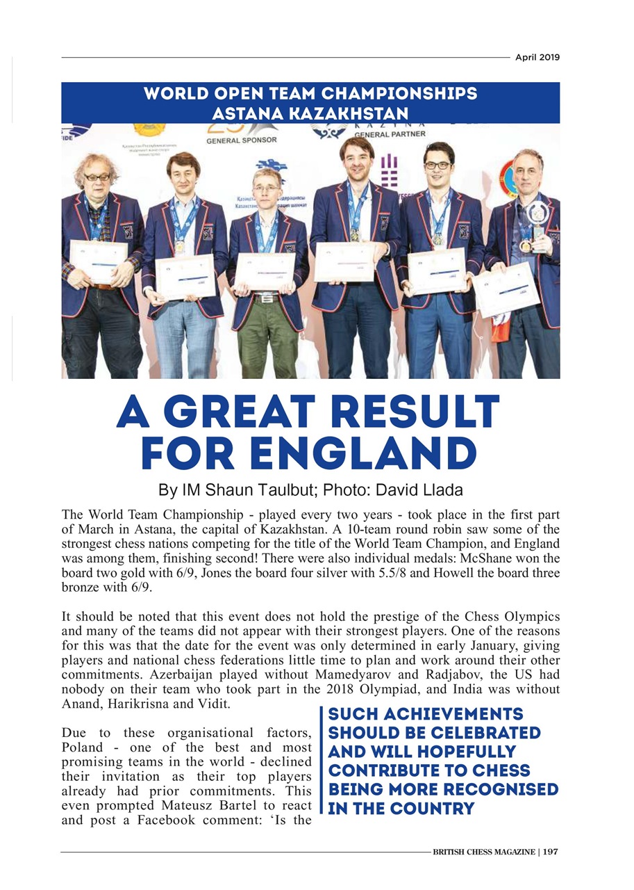 British Chess Magazine Preview Pages