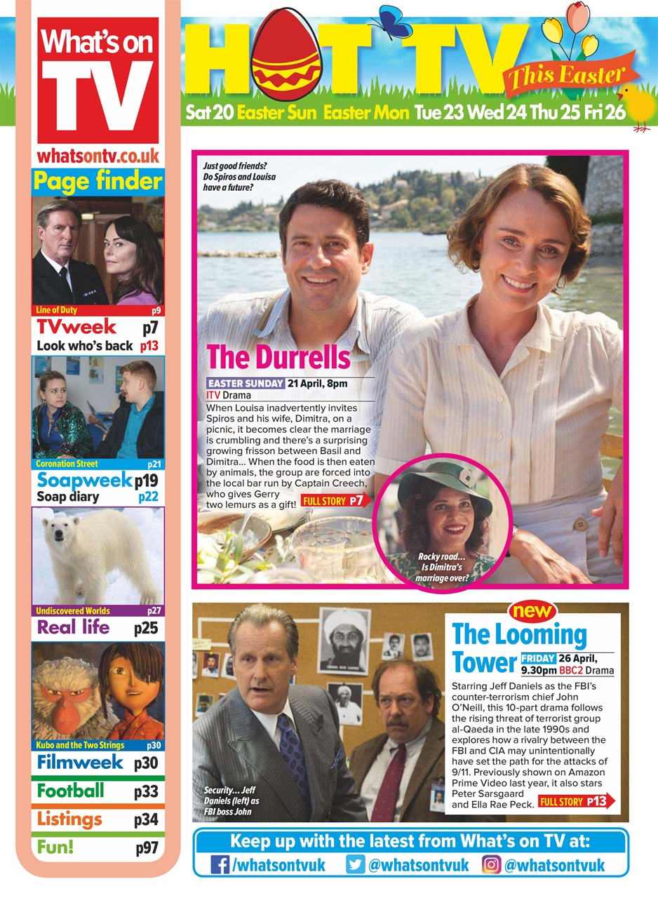 What's on TV Preview Pages