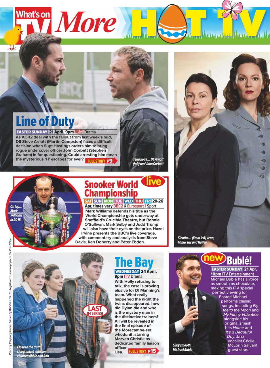 What's on TV Preview Pages