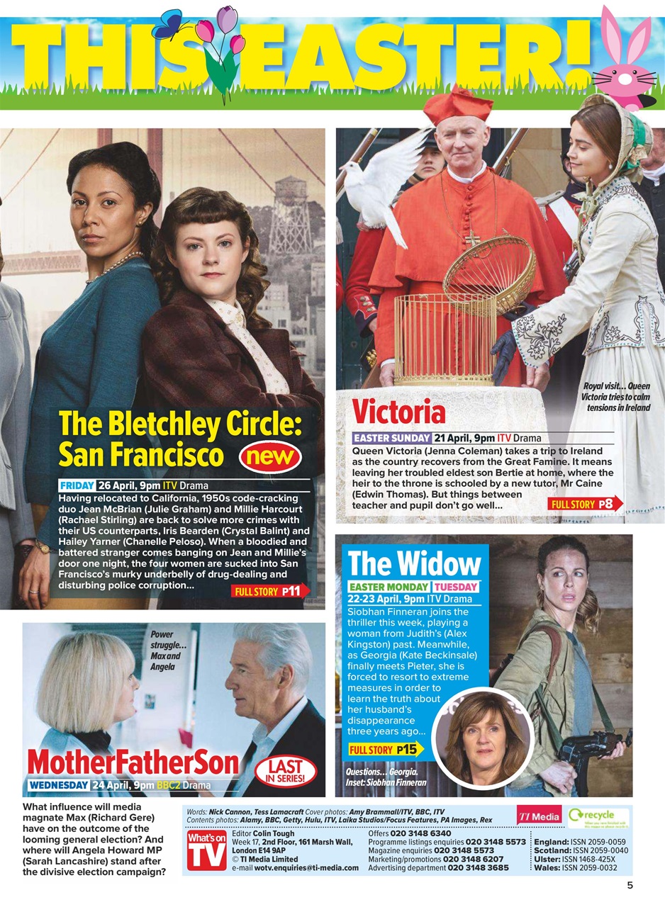 What's on TV Preview Pages