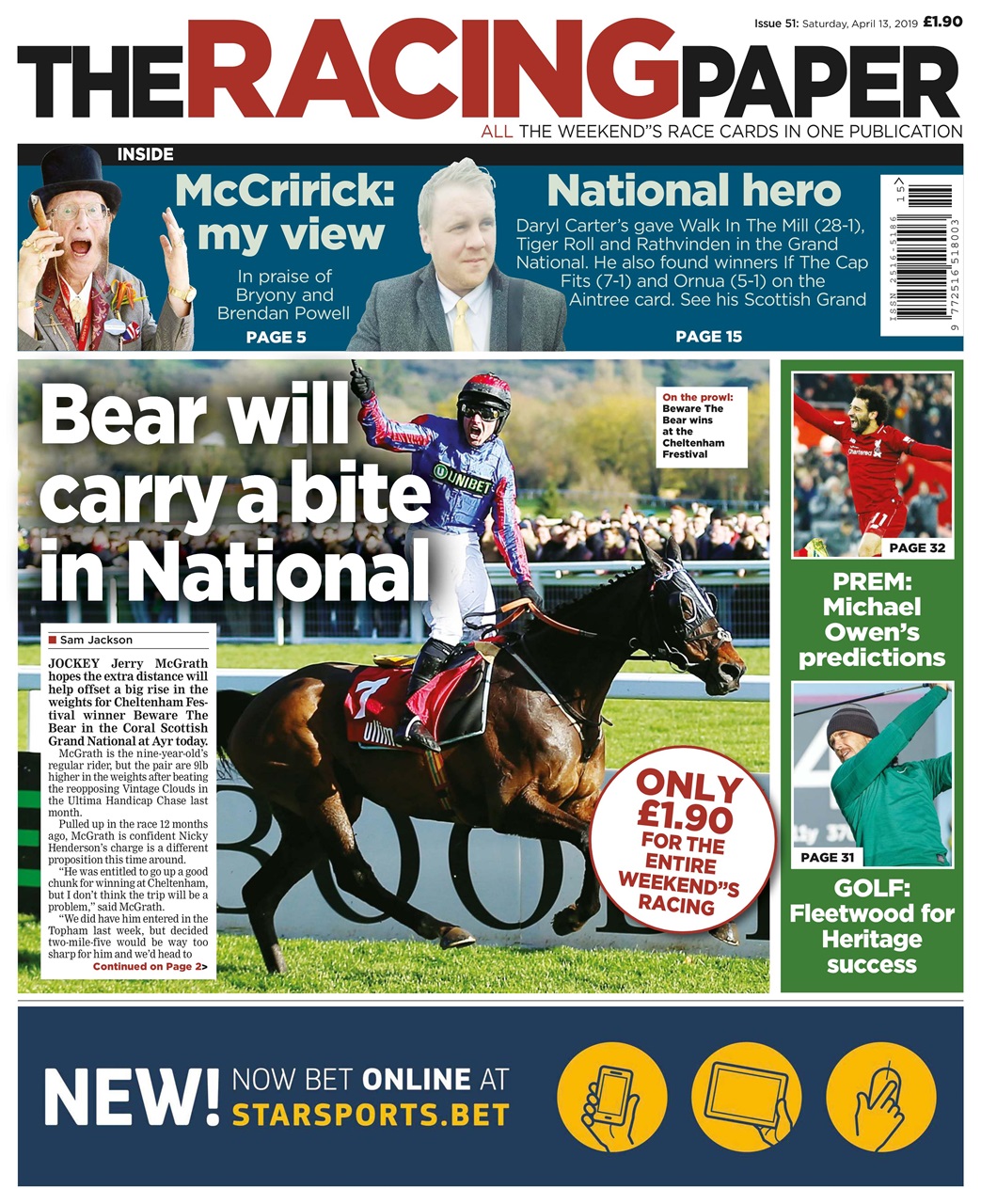 The Racing Paper Preview Pages