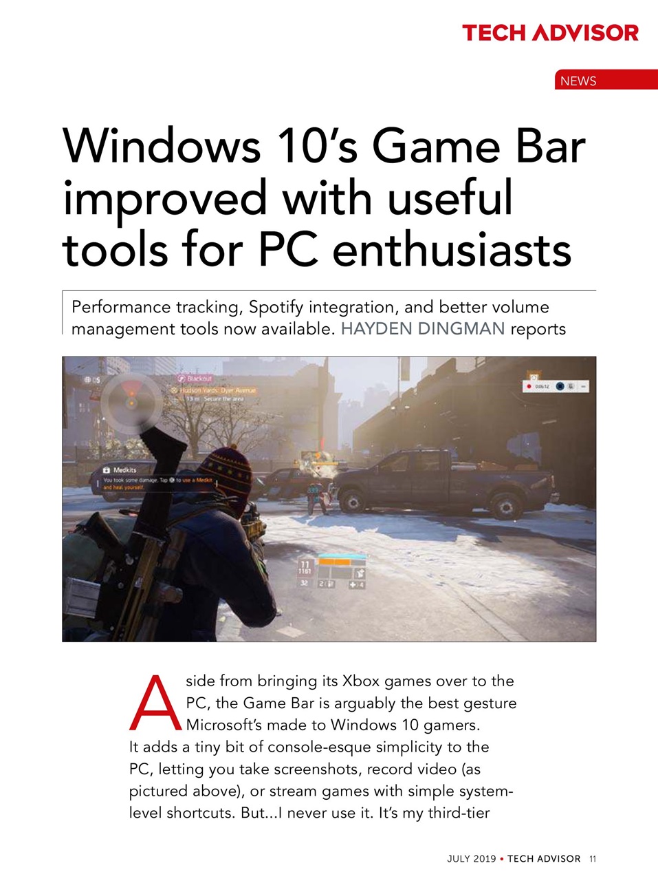 Tech Advisor Preview Pages
