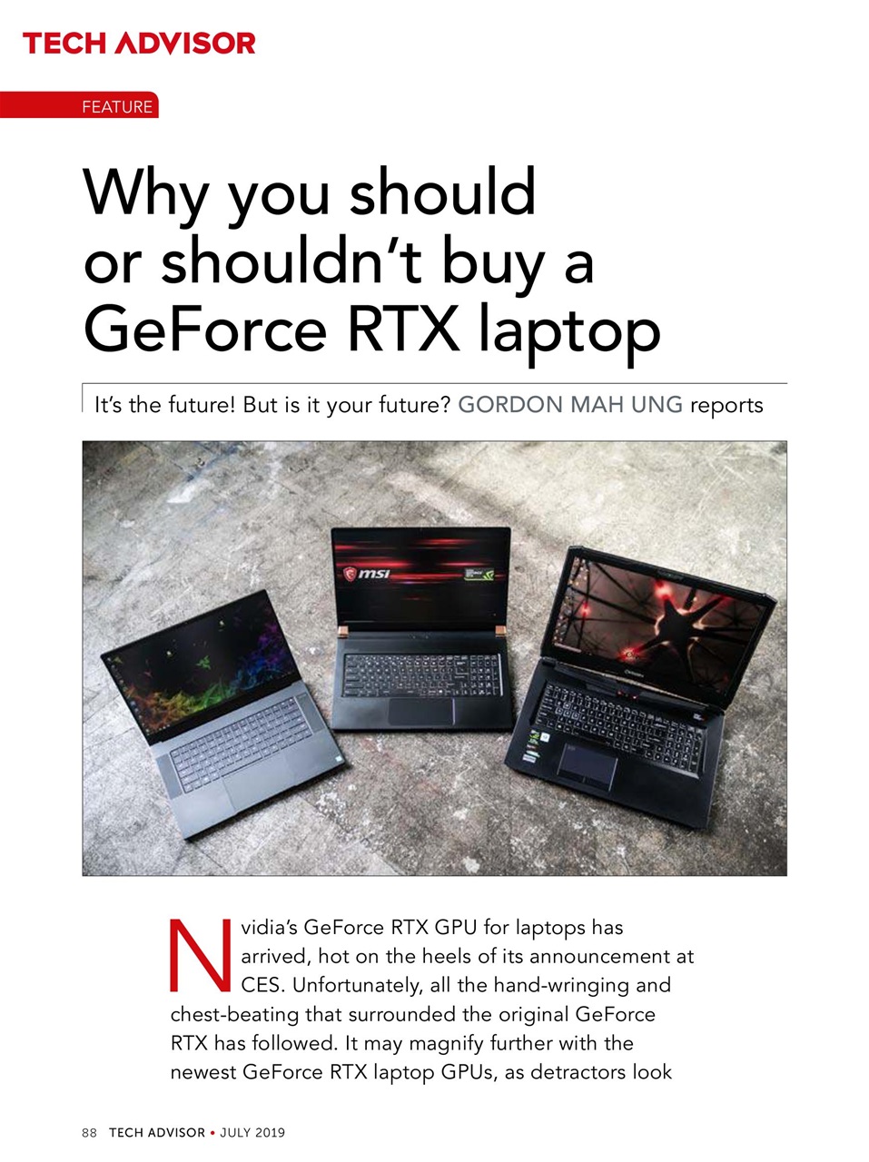 Tech Advisor Preview Pages