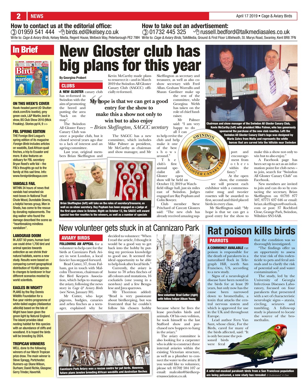 Cage & Aviary Birds Preview Pages