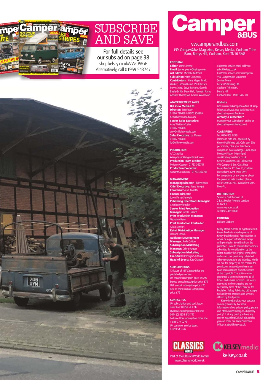 VW Camper Preview Pages