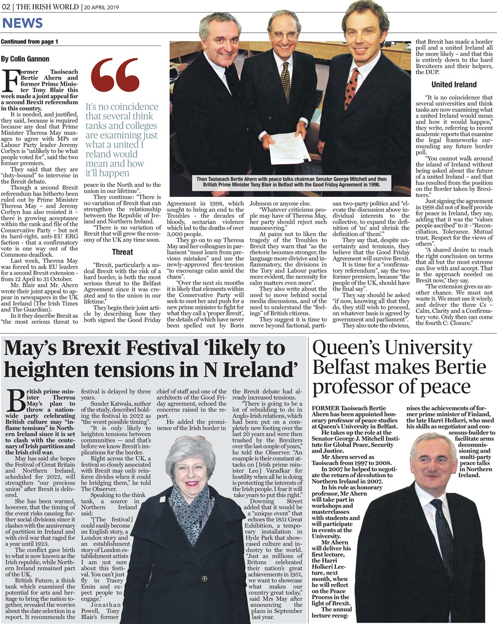 Irish World Preview Pages