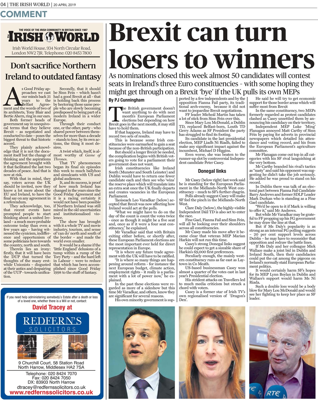 Irish World Preview Pages