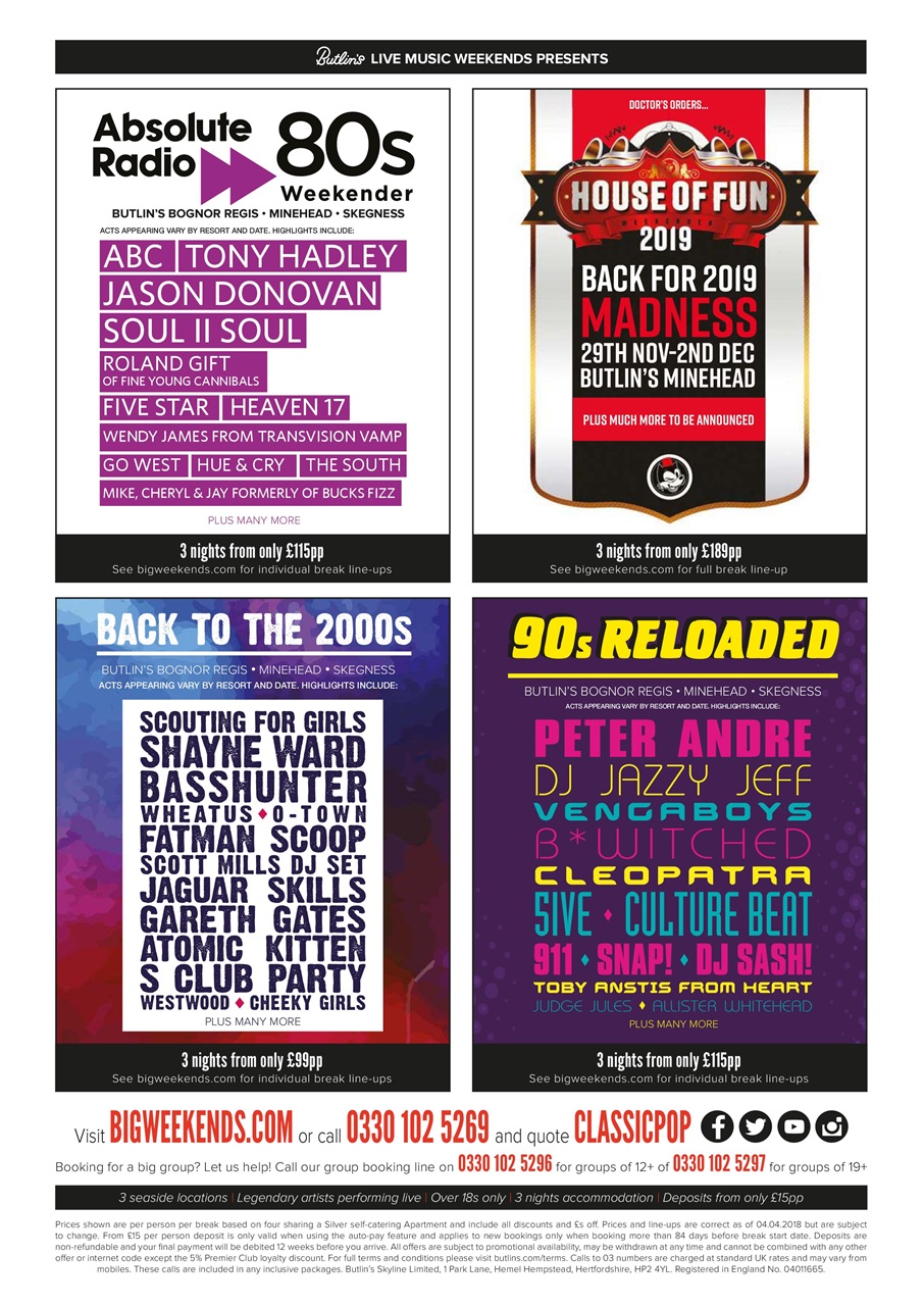 Classic Pop Preview Pages