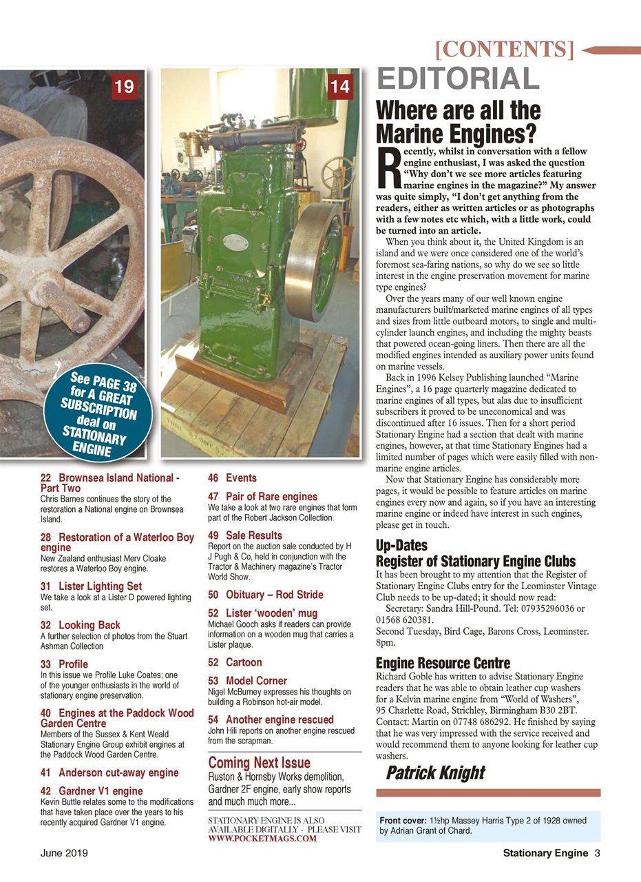 Stationary Engine Preview Pages