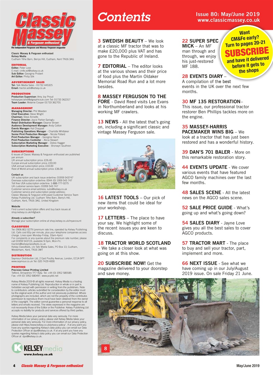 Classic Massey Preview Pages