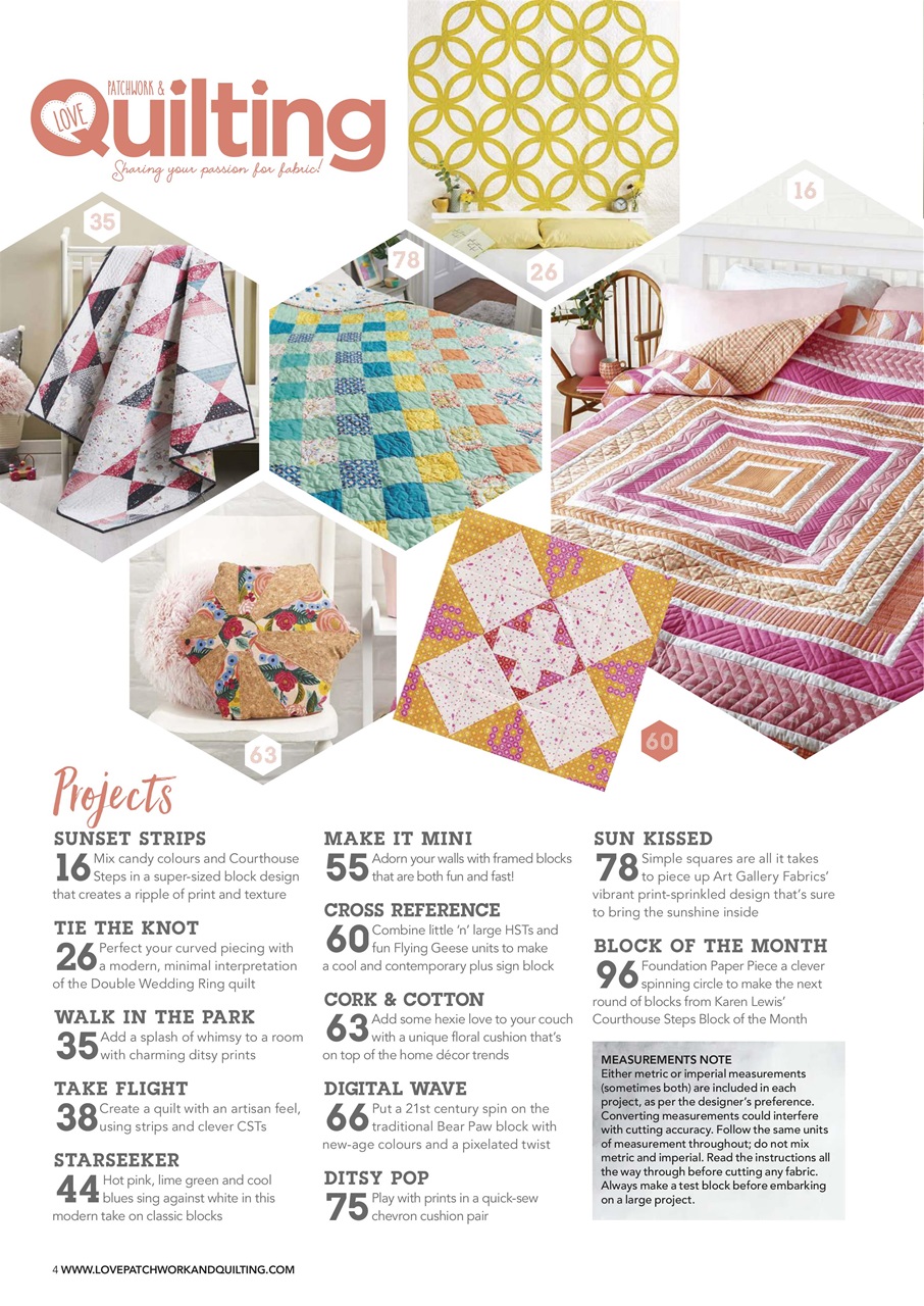 Love Patchwork & Quilting Preview Pages