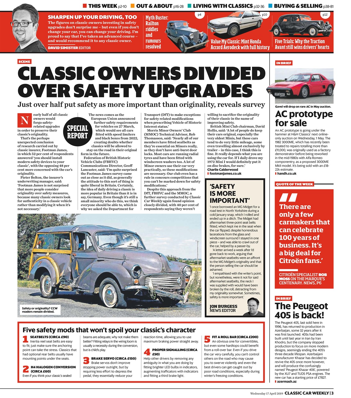Classic Car Weekly Preview Pages
