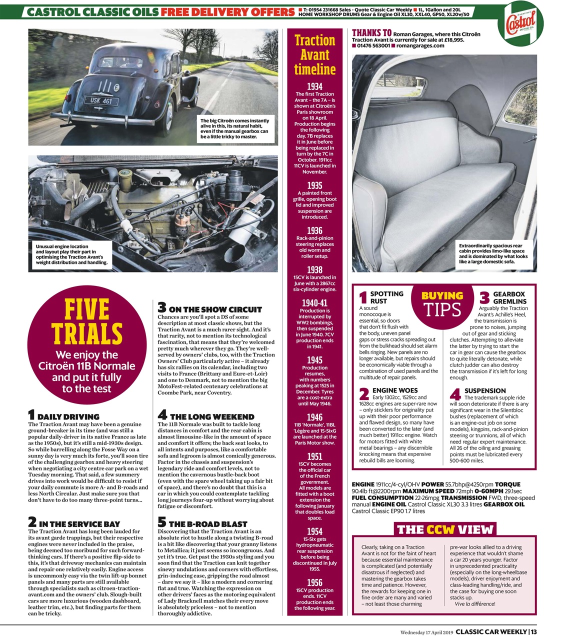 Classic Car Weekly Preview Pages