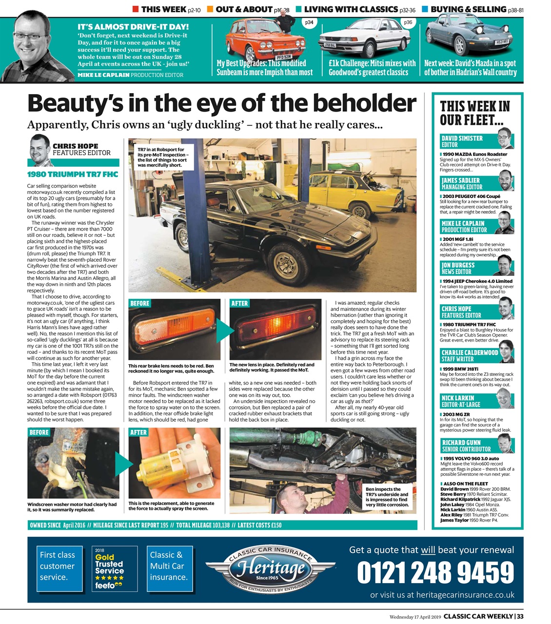 Classic Car Weekly Preview Pages