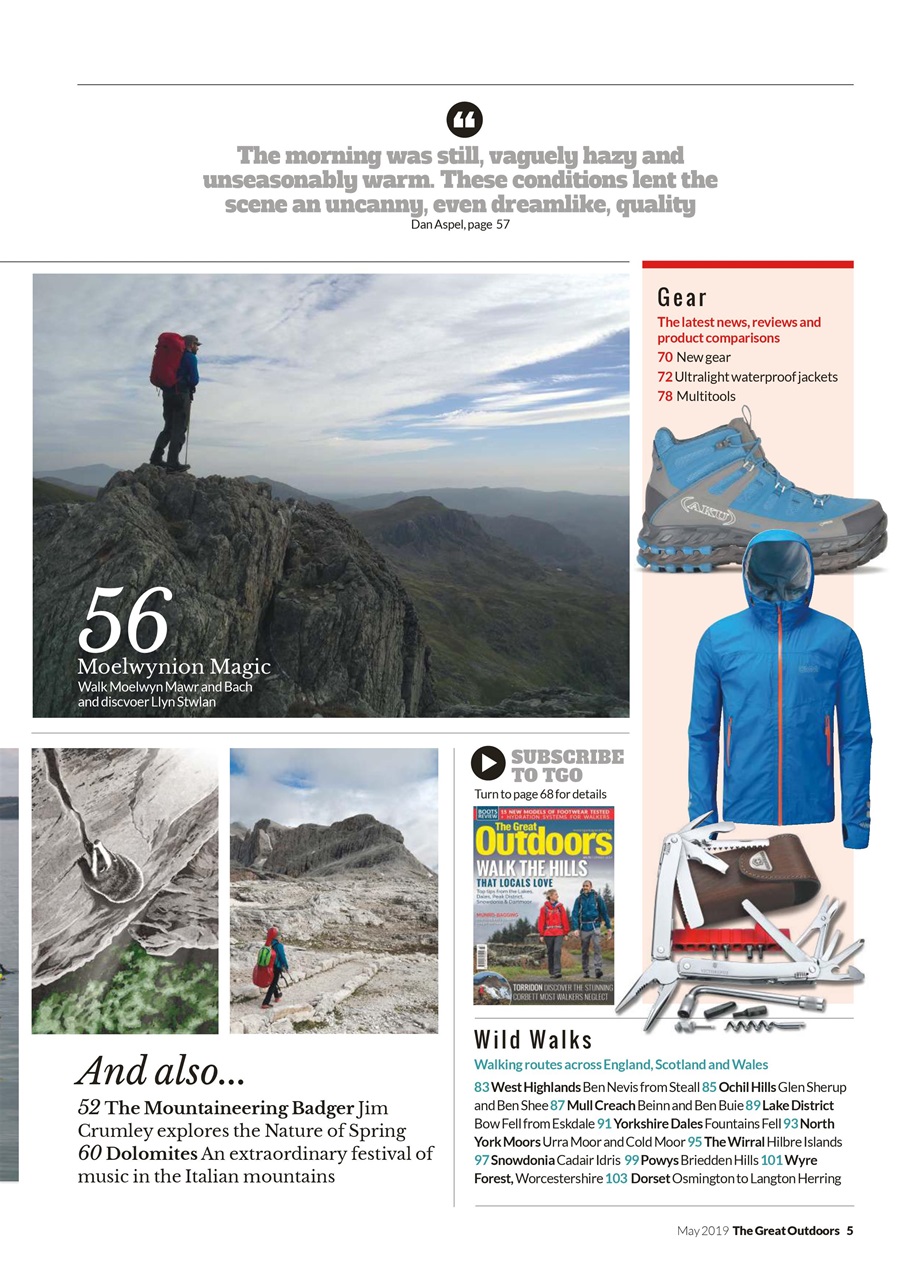 TGO - The Great Outdoors Magazine Preview Pages