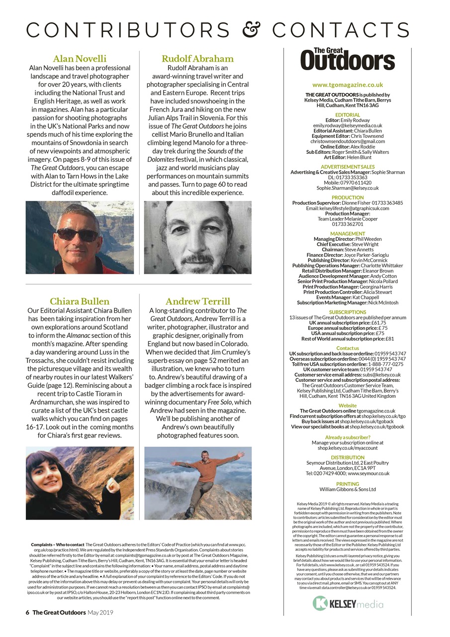 TGO - The Great Outdoors Magazine Preview Pages