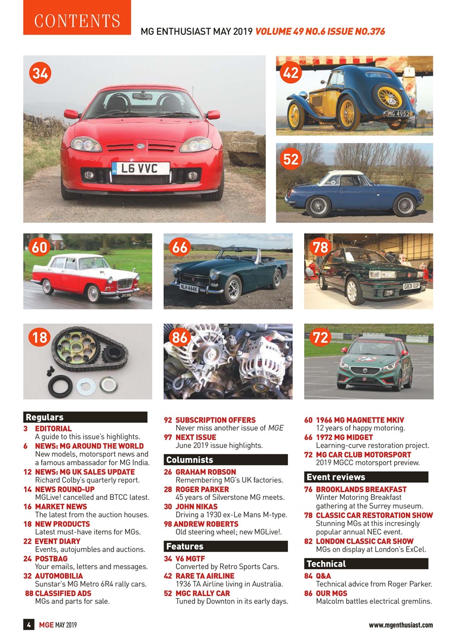 MG Enthusiast Preview Pages