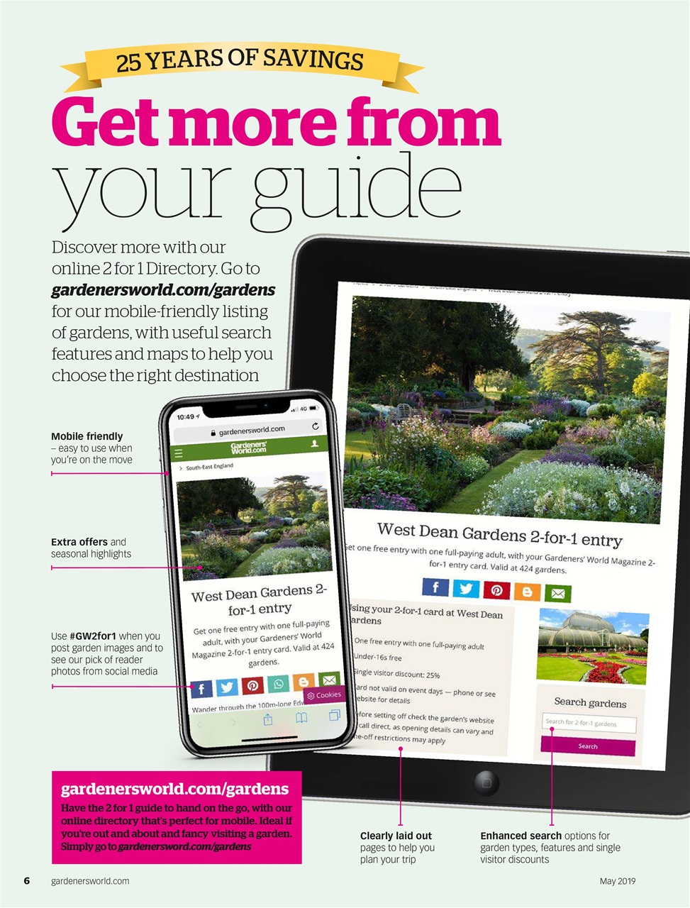BBC Gardeners’ World Magazine Preview Pages