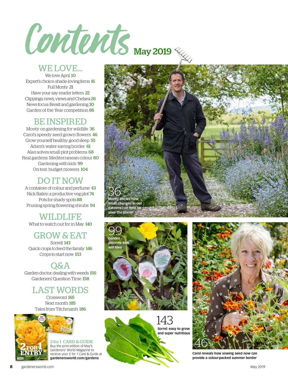 BBC Gardeners’ World Magazine Preview Pages