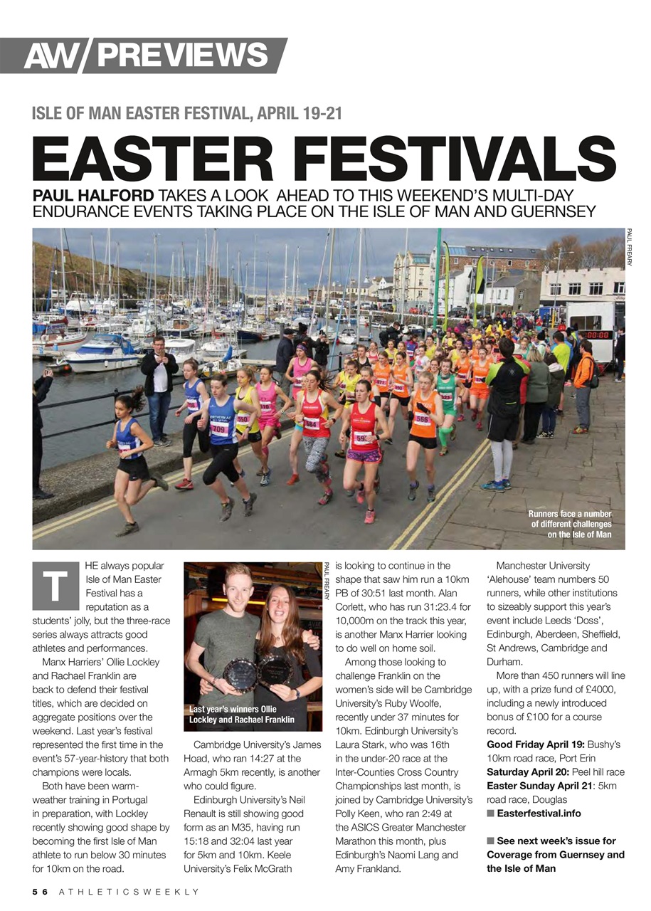 AW – Athletics Weekly Magazine Preview Pages