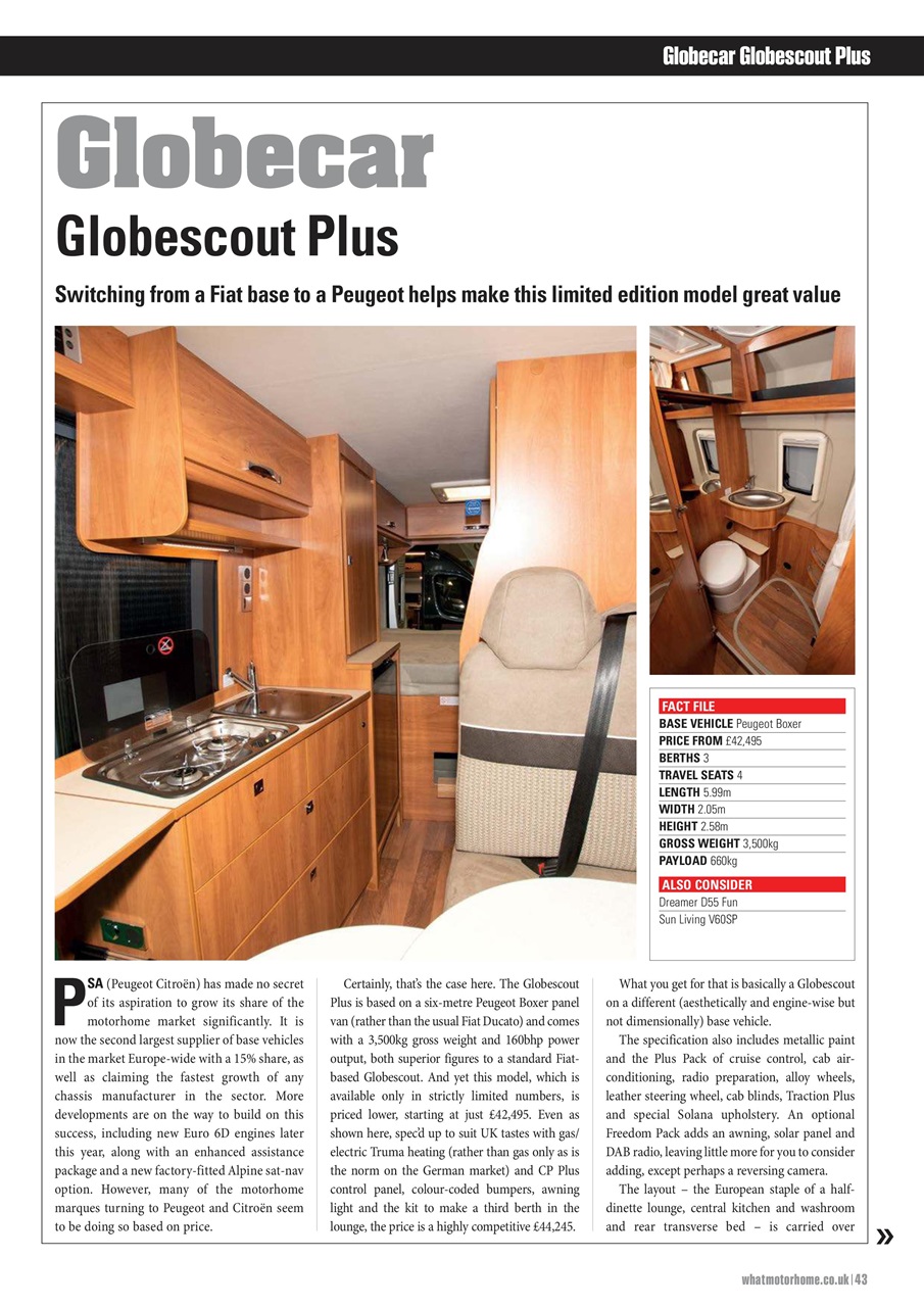 What Motorhome magazine Preview Pages