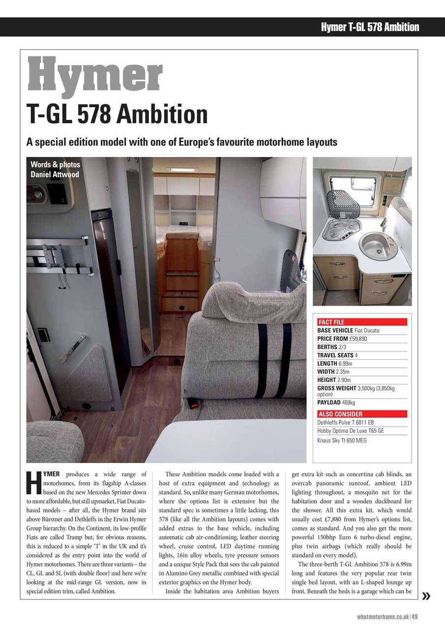 What Motorhome magazine Preview Pages
