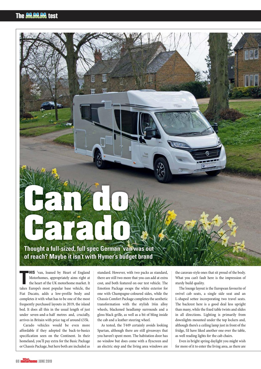 What Motorhome magazine Preview Pages