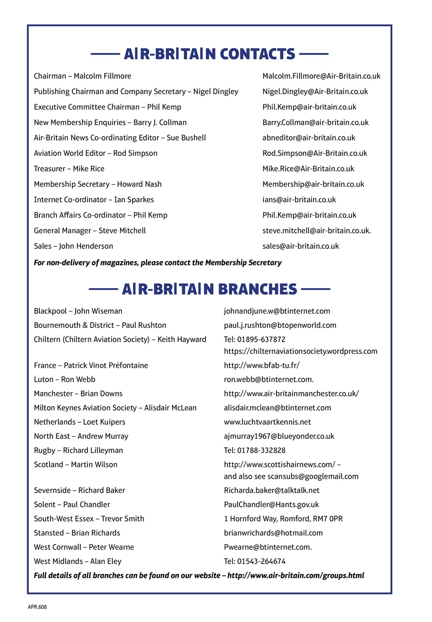 Air Britain News Preview Pages