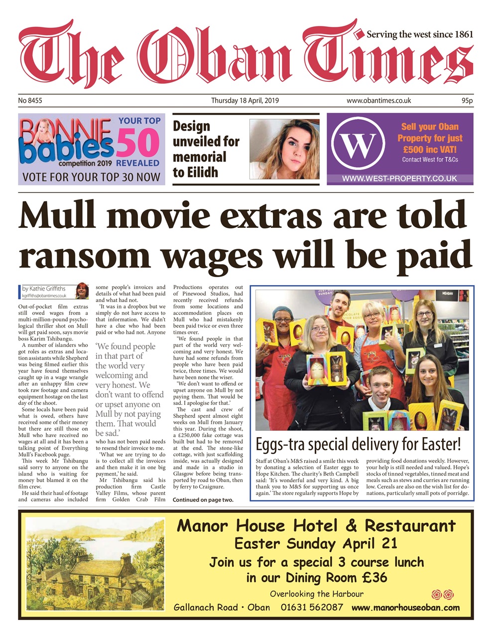 The Oban Times & Lochaber Times Preview Pages