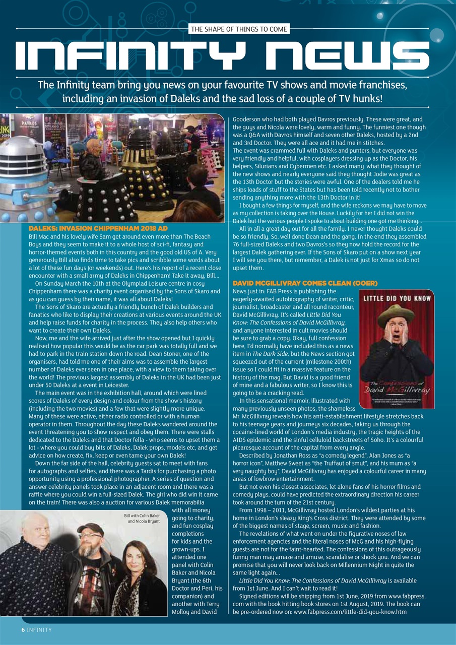 Infinity Magazine Preview Pages