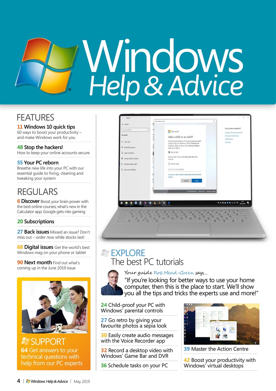 Windows Help & Advice Preview Pages
