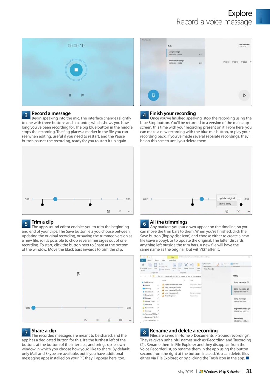 Windows Help & Advice Preview Pages