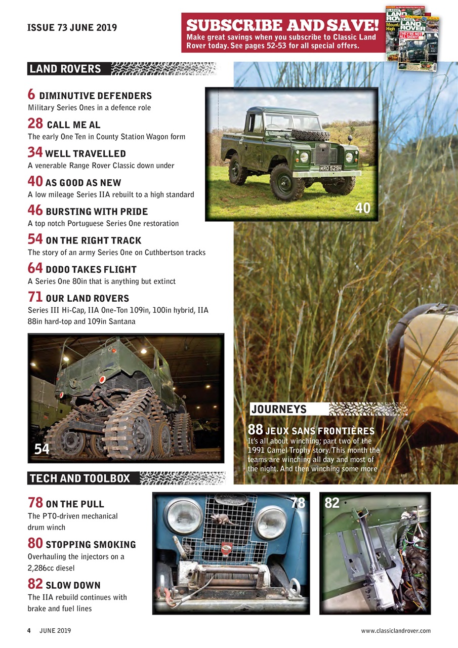 Classic Land Rover Magazine Preview Pages