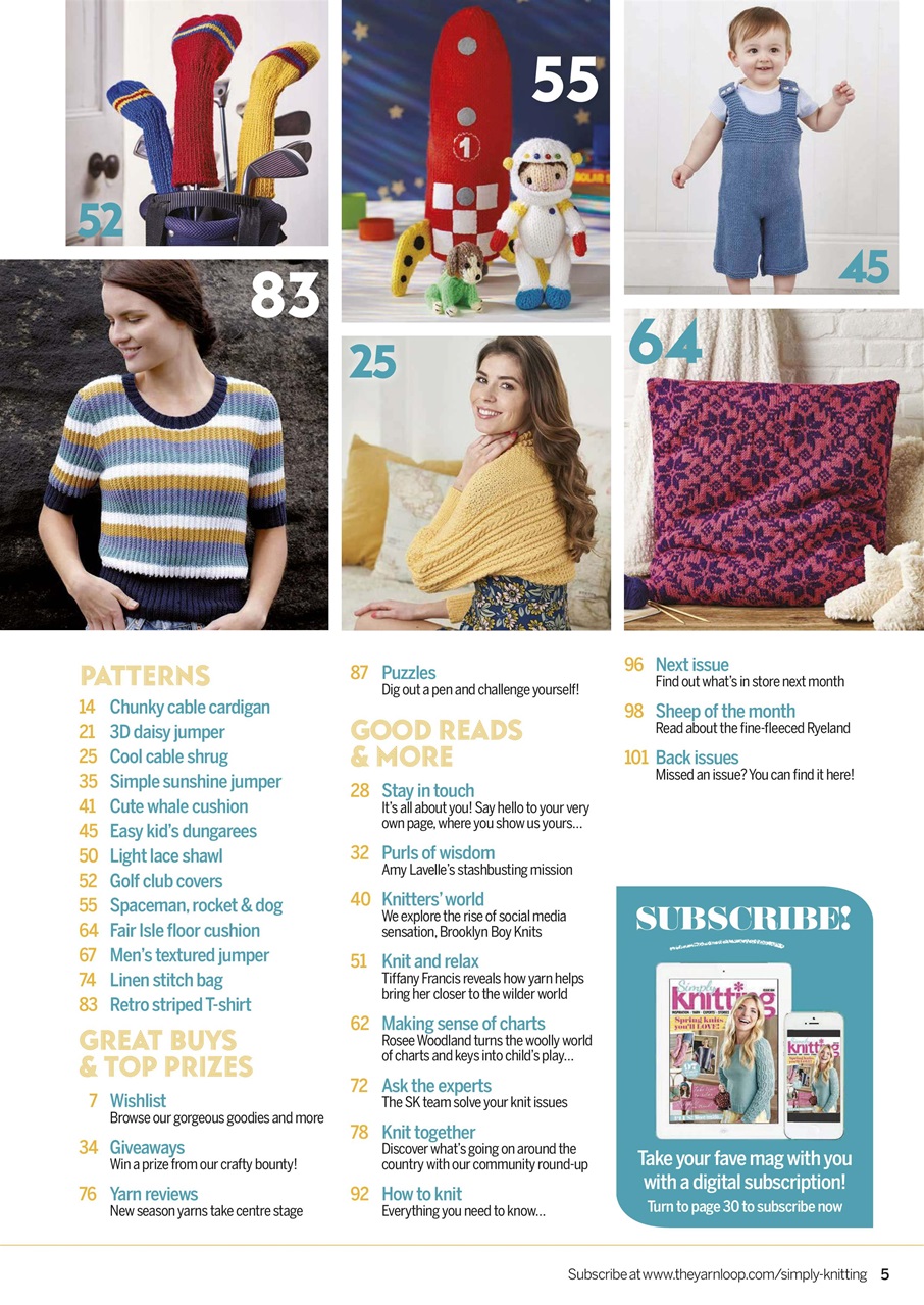 Simply Knitting Preview Pages