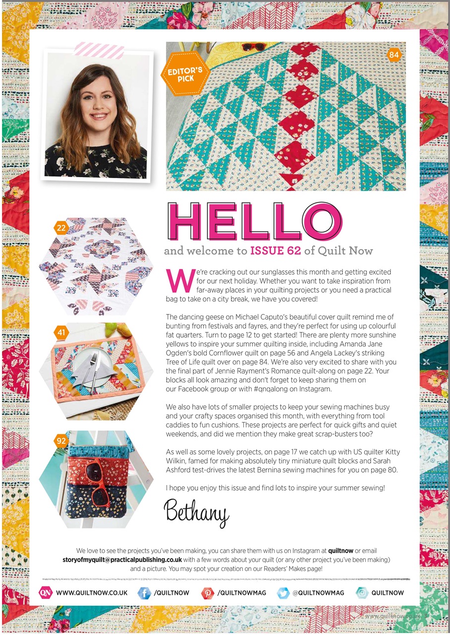 Quilt Now Preview Pages