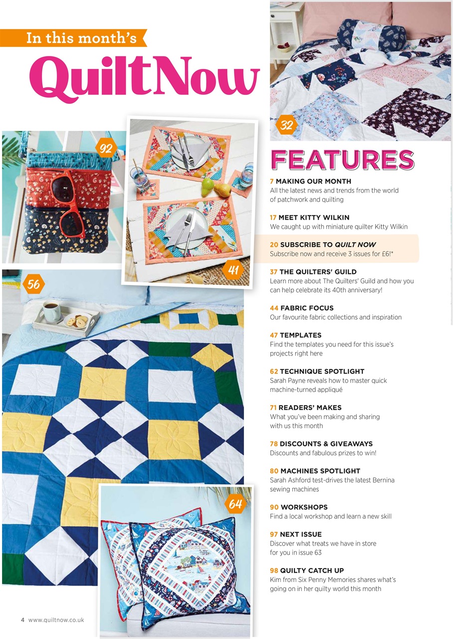 Quilt Now Preview Pages