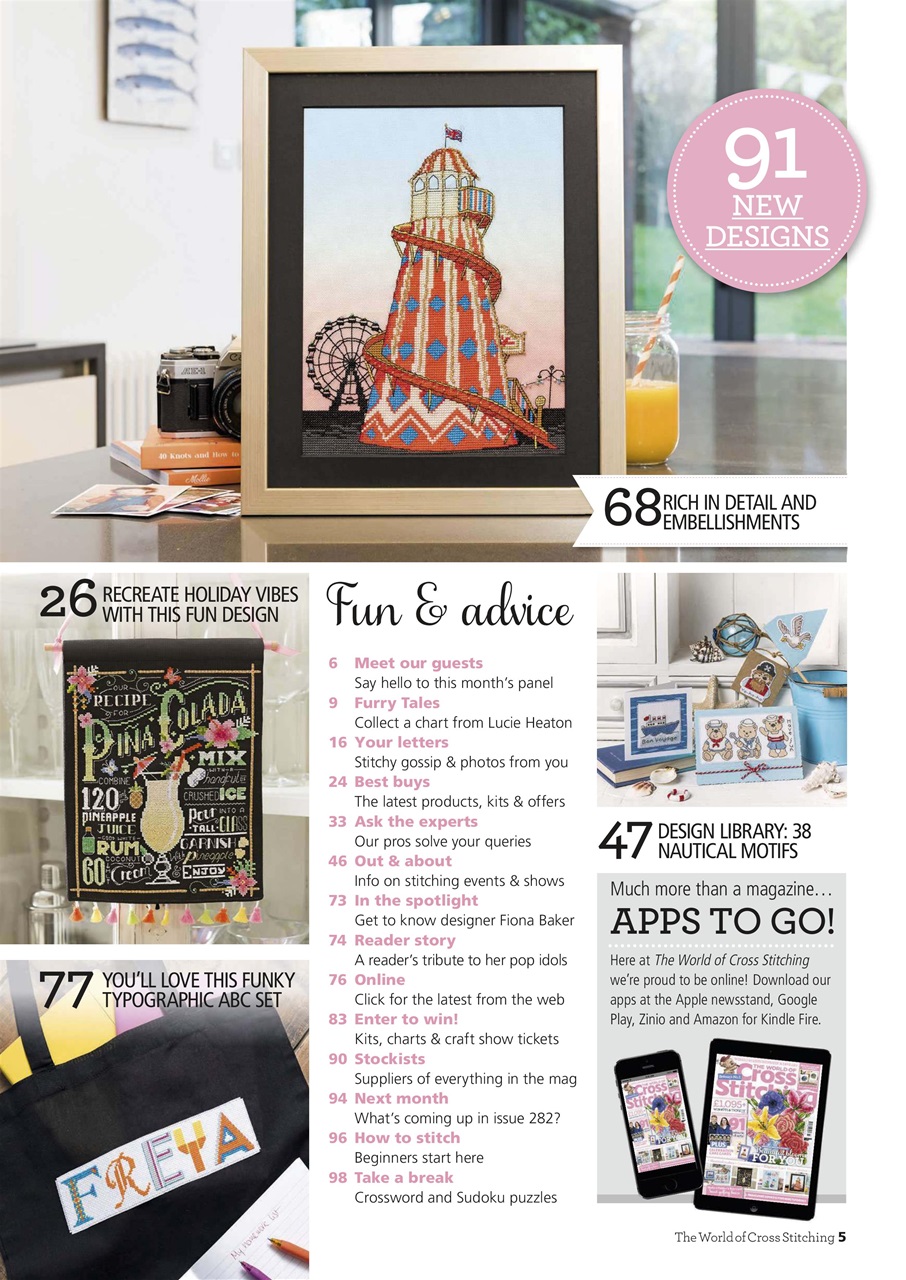 The World of Cross Stitching Preview Pages