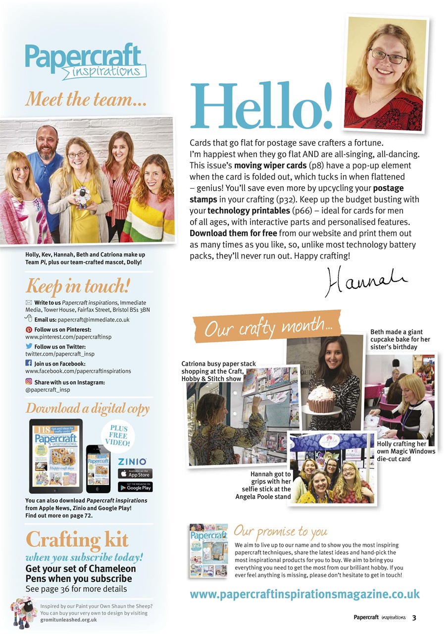 Papercraft Inspirations Preview Pages