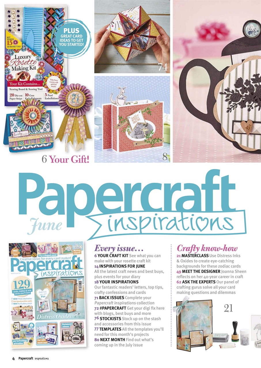 Papercraft Inspirations Preview Pages