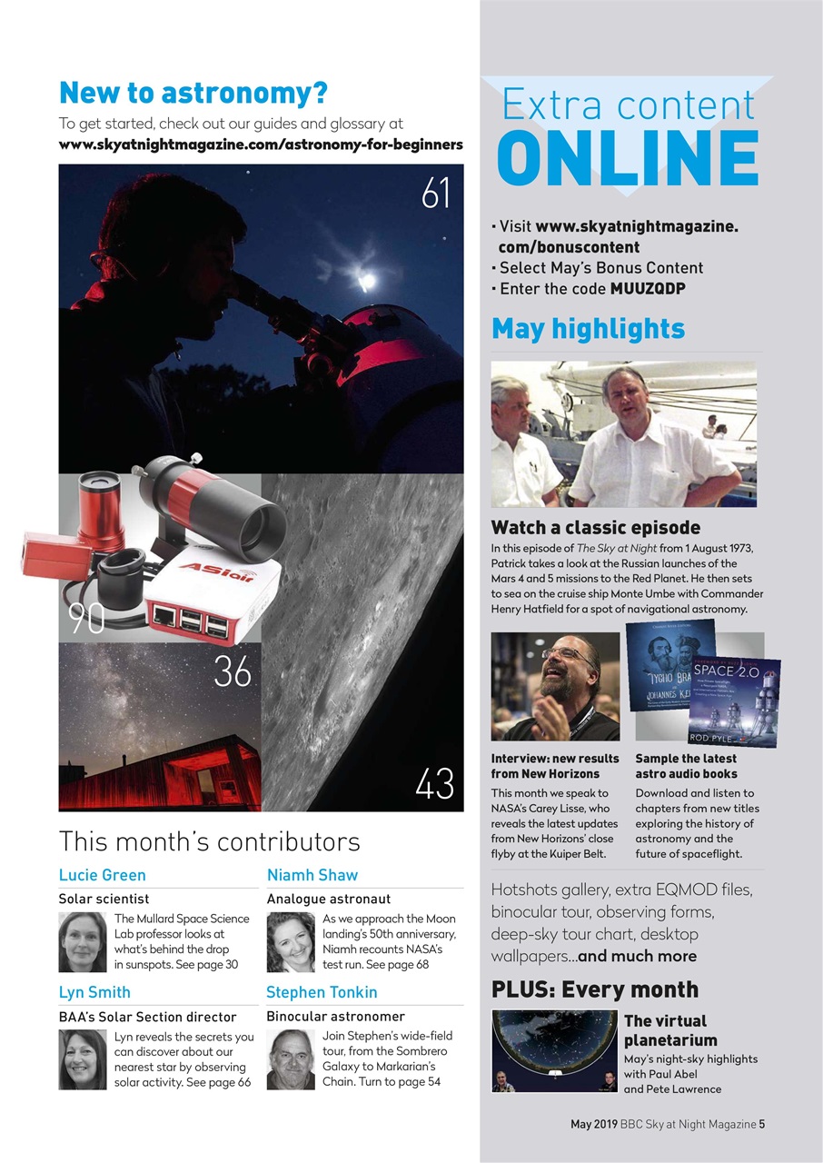 BBC Sky at Night Magazine Preview Pages