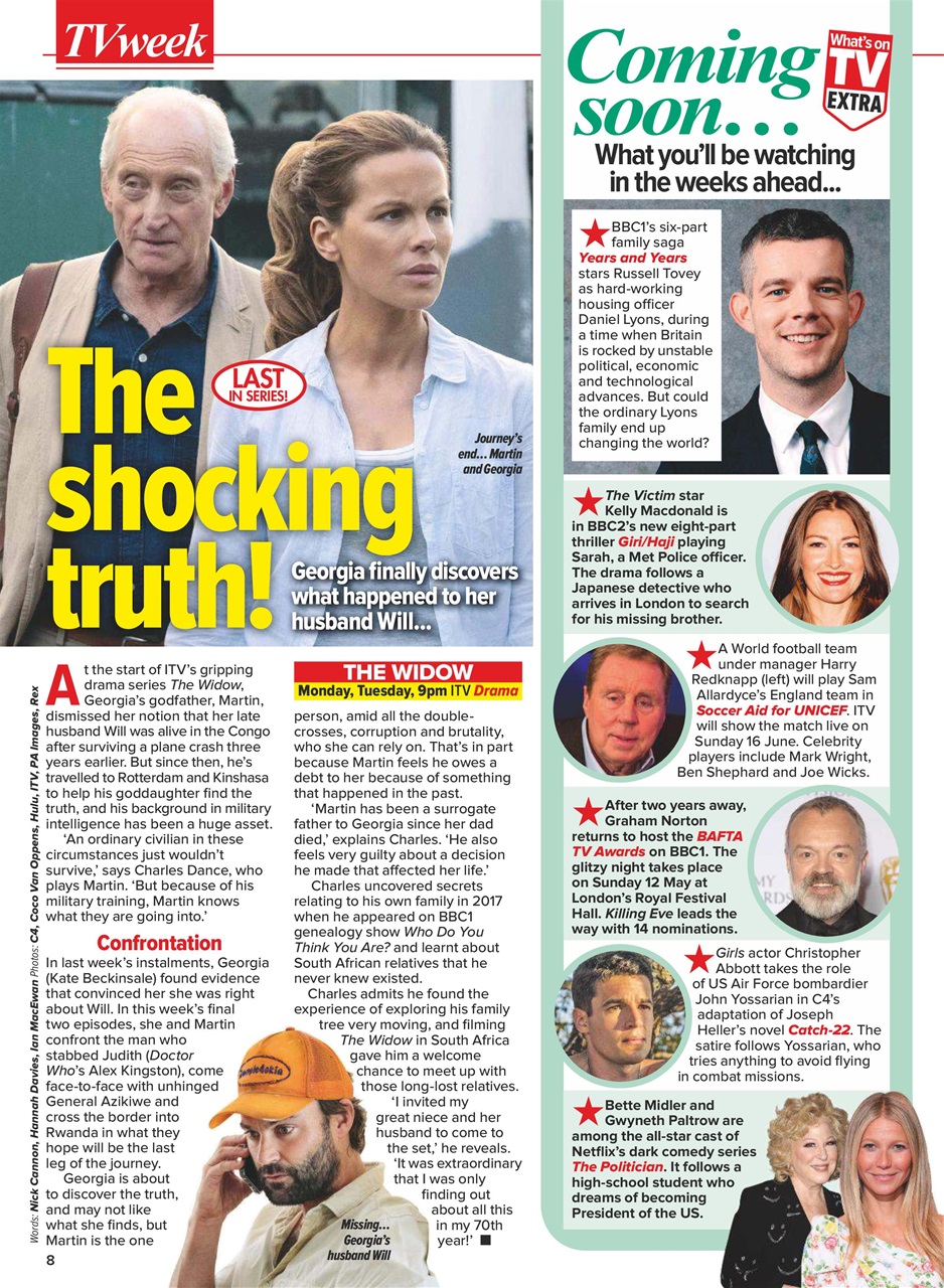 What's on TV Preview Pages