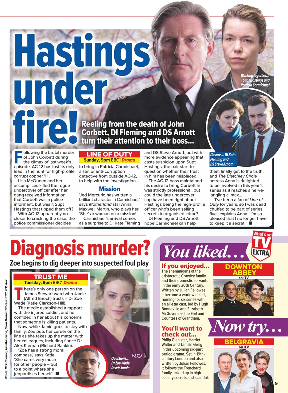 What's on TV Preview Pages