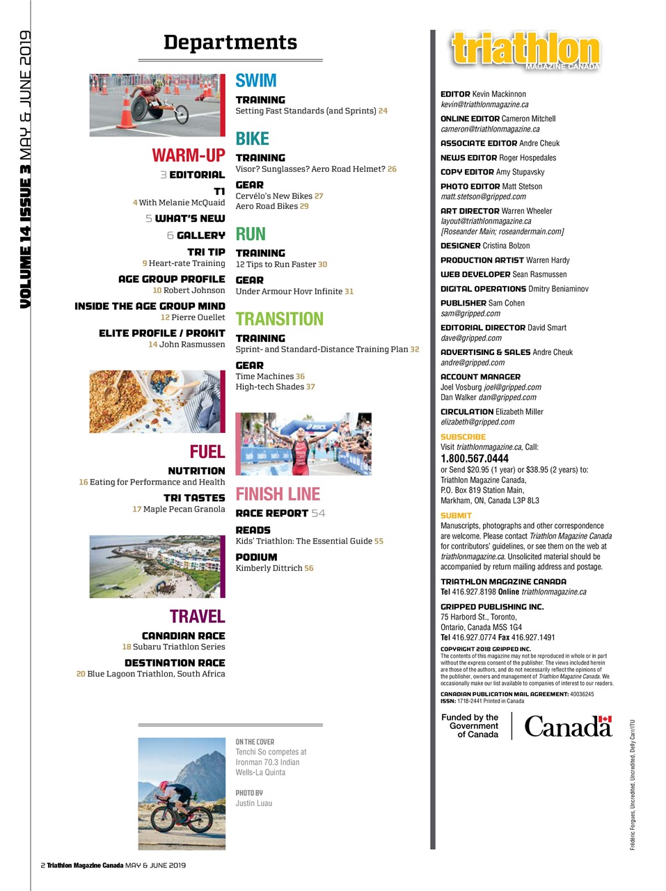 Triathlon Magazine Canada Preview Pages