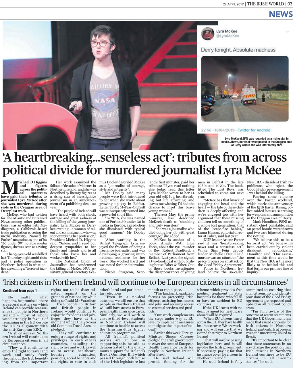 Irish World Preview Pages