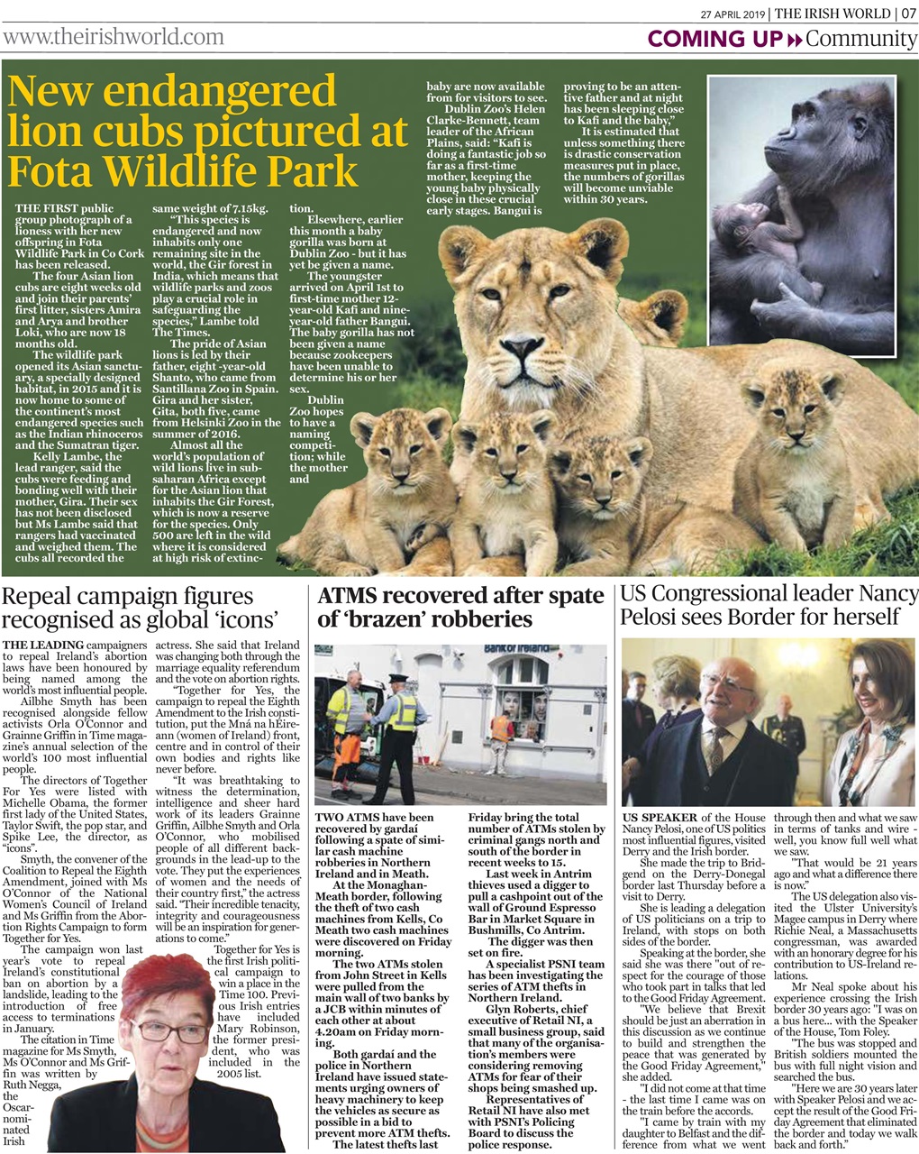 Irish World Preview Pages