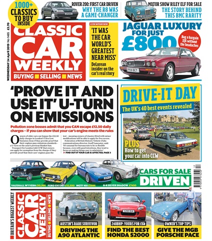 Classic Car Weekly issue 24th April 2019