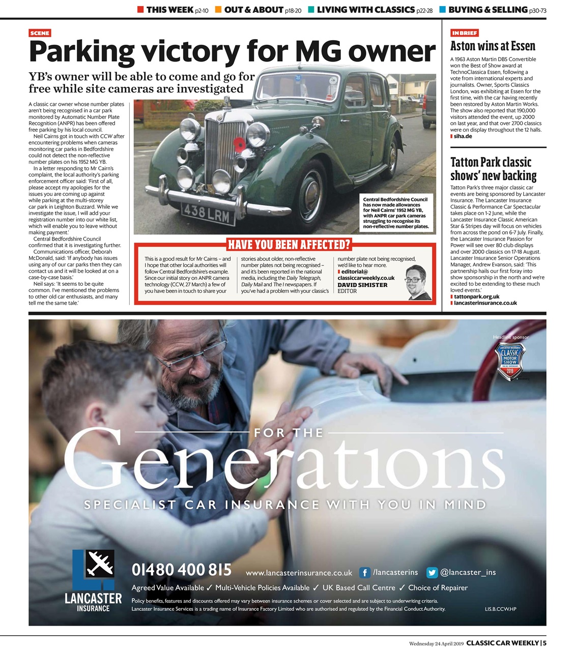 Classic Car Weekly Preview Pages